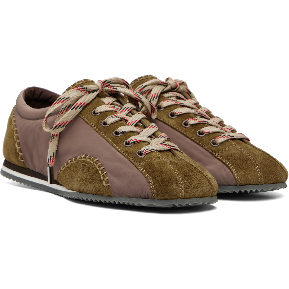Wales Bonner Khaki & Taupe Paris Sneakers