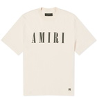 AMIRI Men's Core Logo T-Shirt in Cream Tan