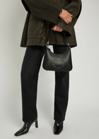 Stella Mccartney Studded-logo Faux Leather Shoulder bag - Black - One Size
