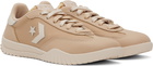 Converse Tan Run Star Nylon & Leather Sneakers