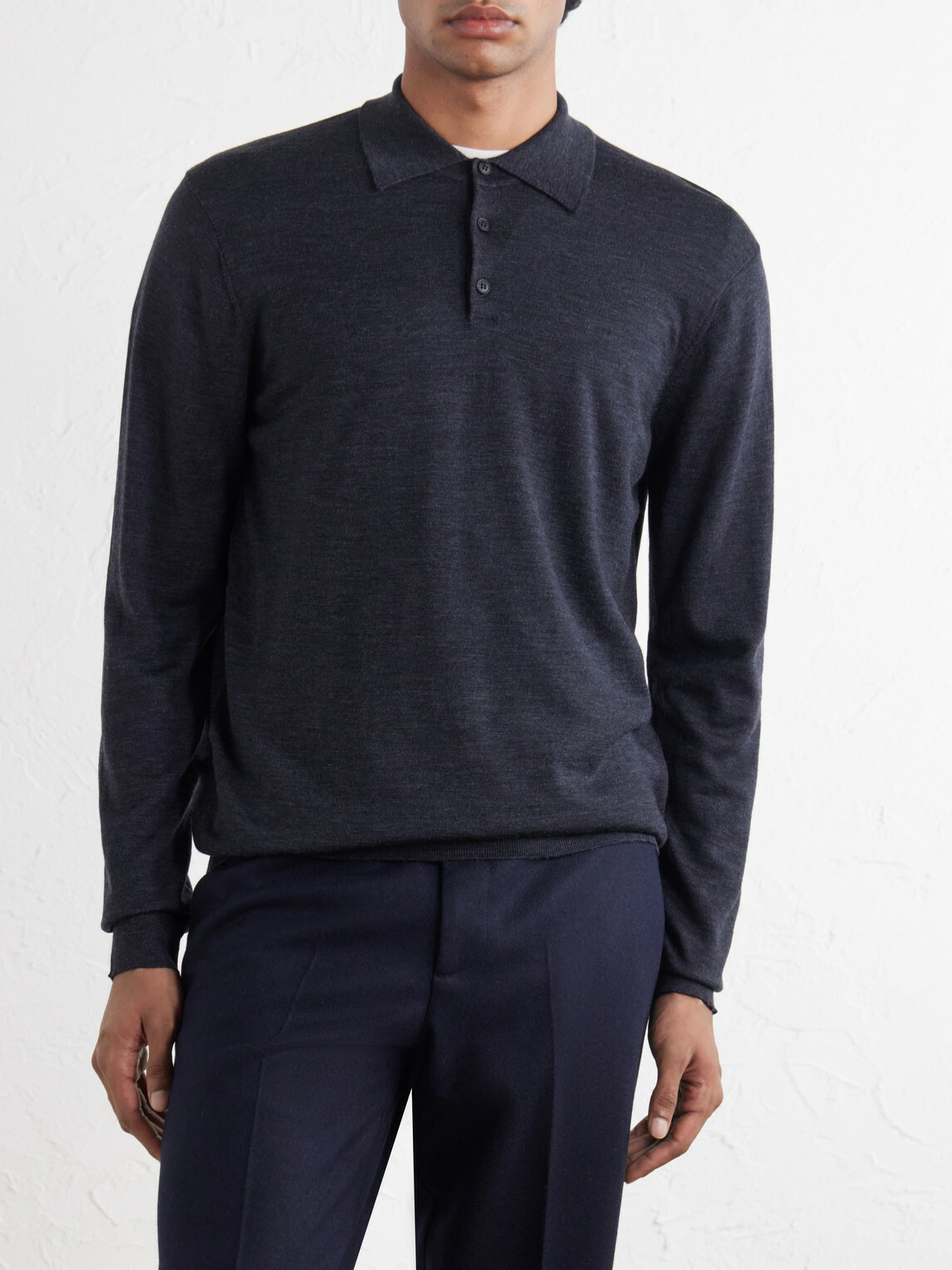 Sunspel - Merino Wool Sweater - Gray