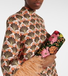 La DoubleJ Small embroidered clutch