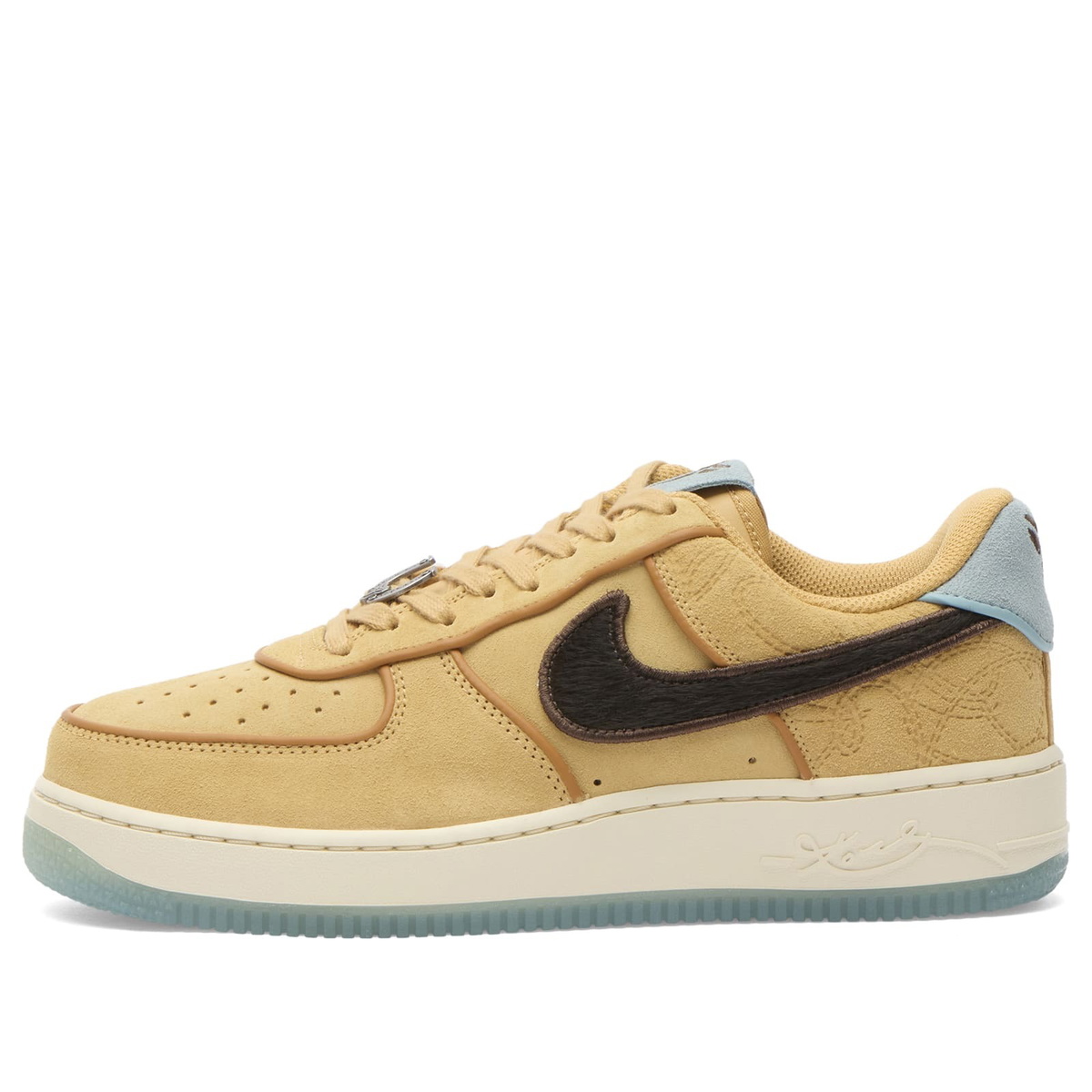 Nike Men's Air Force 1 Low Protro Sneaker in Twine/Brown/Cream