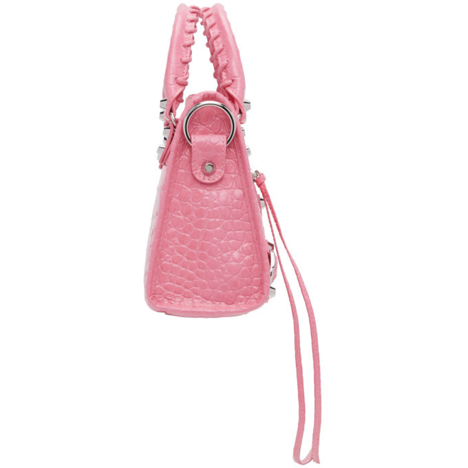 Balenciaga pink mini online city bag