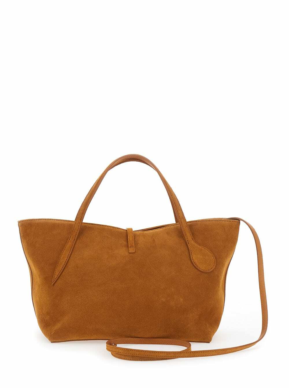 Little Liffner petite Penne Brown Tote Bag With Side Pocket In Leather Woman