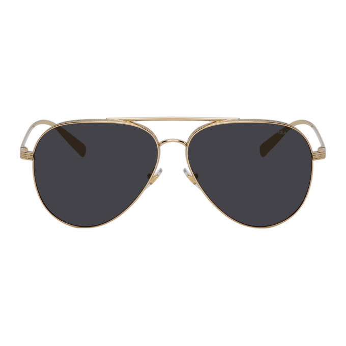 Photo: Versace Gold Greca Aviator Sunglasses