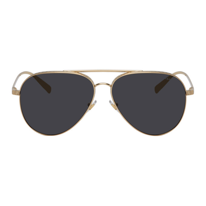 Photo: Versace Gold Greca Aviator Sunglasses