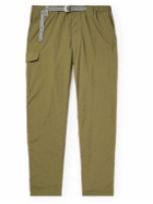 And Wander - Straight-Leg Belted Shell Trousers - Green