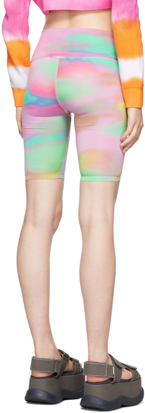 MSGM Multicolour Tie-Dye 'Active' Bike Shorts MSGM