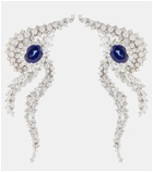 Yeprem 18kt gold earrings with diamonds and sapphires