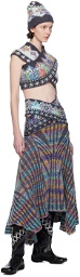 Paolina Russo Multicolor Crossover Skirt
