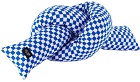 JIU JIE SSENSE Exclusive Blue & White Baby Knot Cushion