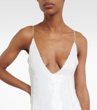 Khaite - Carina sequined slip dress