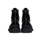 Jil Sander Black Leather Lace-Up Boots