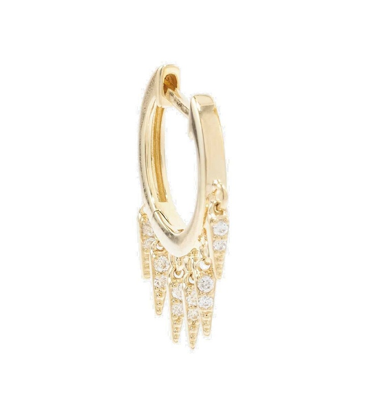 Photo: Sydney Evan Fringe 14kt gold earrings with diamonds