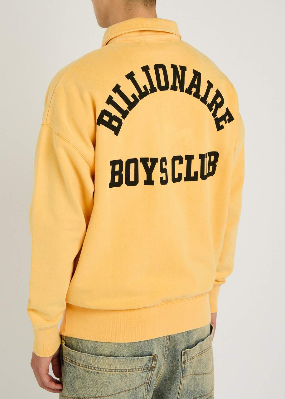 Billionaire Boys Club Lion Cotton Quarter-zip Sweatshirt Yellow