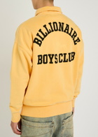 Billionaire Boys Club Lion Cotton Quarter-zip Sweatshirt Yellow