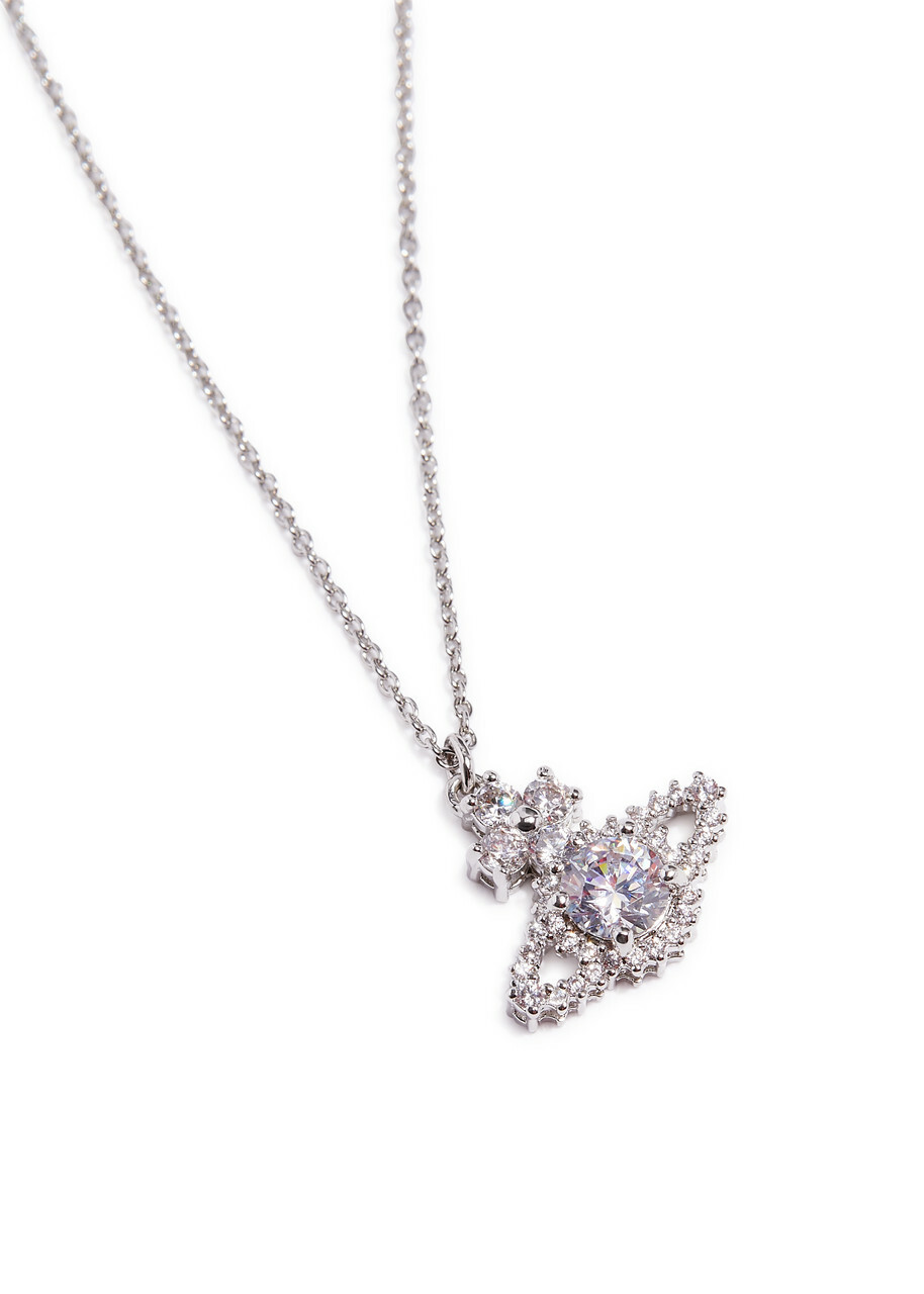 Vivienne Westwood Valentina Platinum-plated Necklace - Silver - One Size