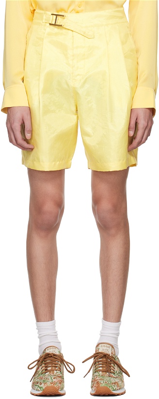 Photo: Kanghyuk Yellow Pleated Shorts