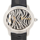 Audemars Piguet Millenary Zebra Diamond Pattern Dial 18 Carat White Gold Ladies Watch