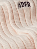 Ader Error - Logo-Embroidered Ribbed Cotton Socks