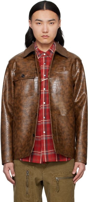 Photo: Andersson Bell Brown Work Faux-Leather Jacket