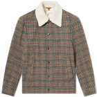 Barena Sherpa Check Coach Jacket