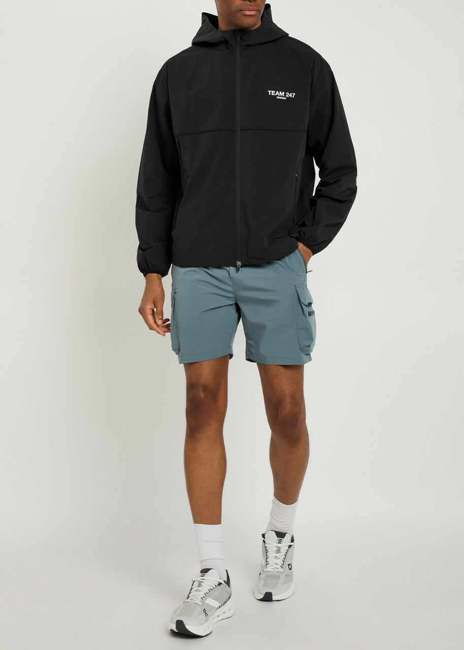Represent 247 Hooded Shell Jacket Black