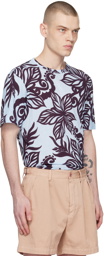 Dries Van Noten Blue Floral T-Shirt