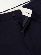 De Petrillo - Tapered Virgin Wool Suit Trousers - Blue