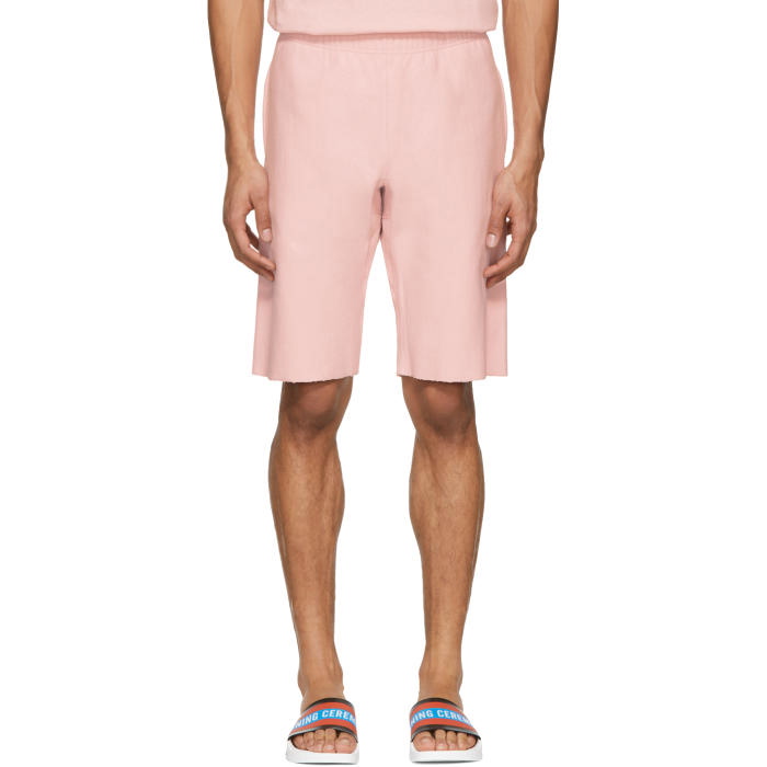 Champion Reverse Weave Pink French Terry Shorts Champion Reverse Weave