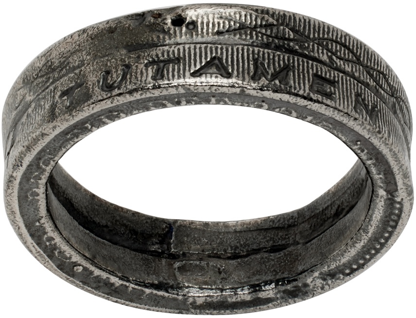 Our Legacy Gunmetal Coin Ring