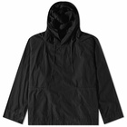 Dries Van Noten Men's Calva Popover Hooded Overshirt in Black