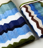 Missoni Eva Zigzag set of 2 cotton terry towels