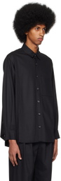 rito structure Black Tuck Shirt