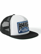 Rhude - Logo-Appliquéd Twill and Mesh Trucker Hat