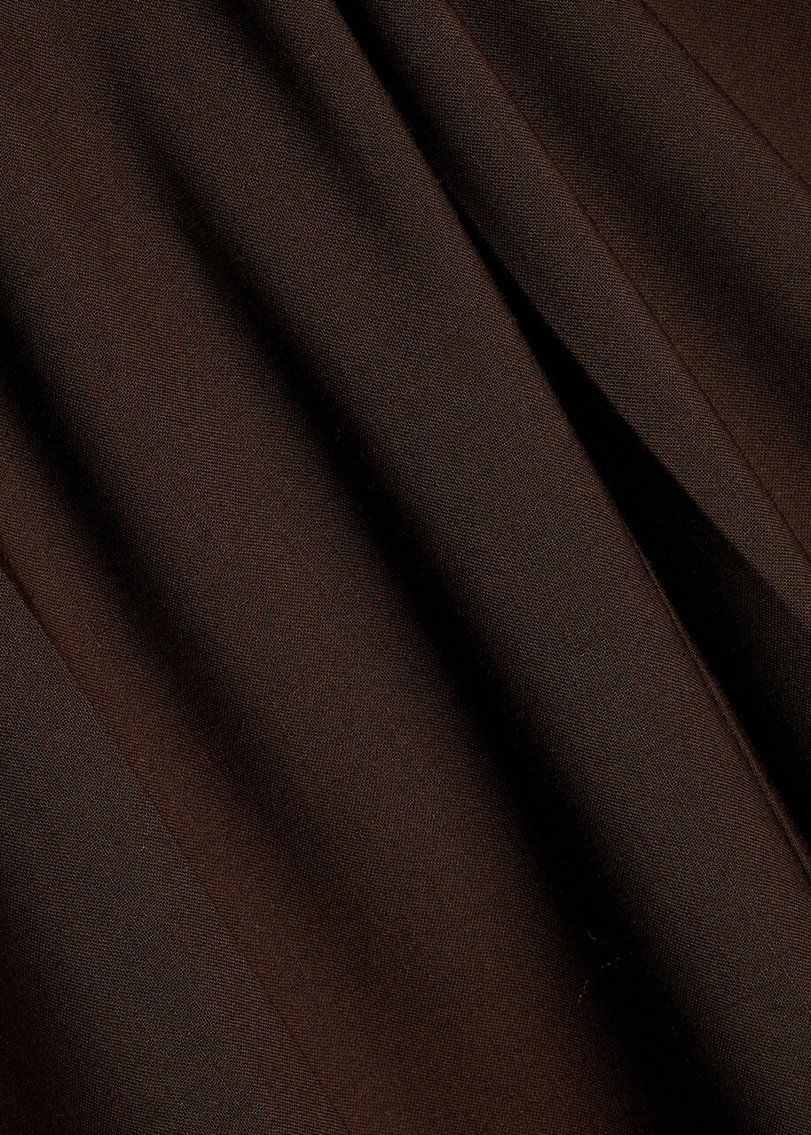 Esse Studios Onus Pleated Woven Trousers Brown