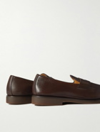 Brunello Cucinelli - Flex Leather Penny Loafers - Brown