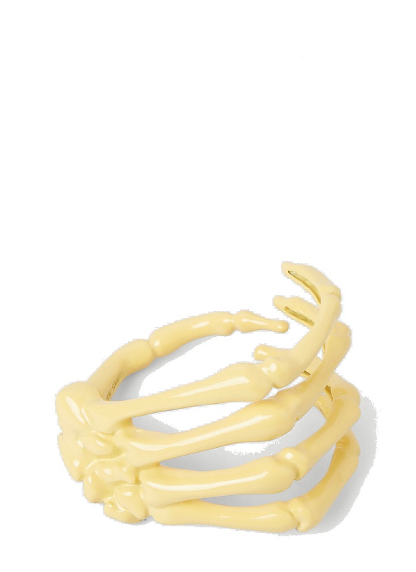 Photo: Skeleton Hand Bracelet in Yellow