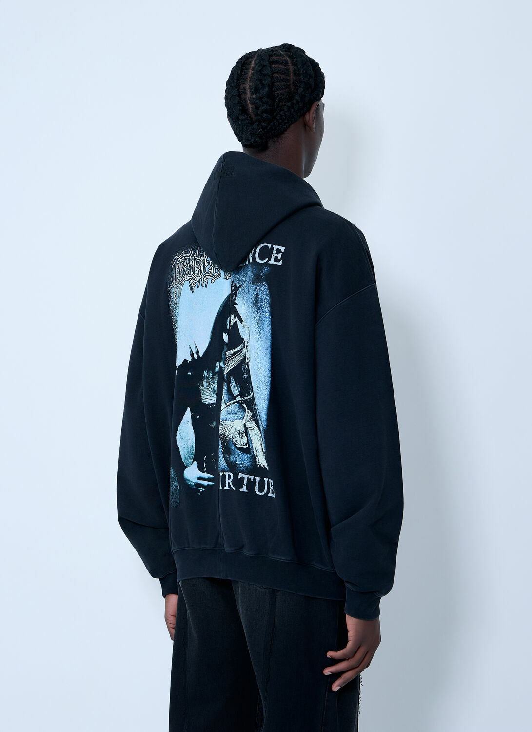 Vetements Cof Cut-Up Zip-Up Hooded Sweatshirt