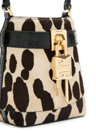 Givenchy Shark Lock Micro Leopard-print Calf Hair Bucket bag - One Size