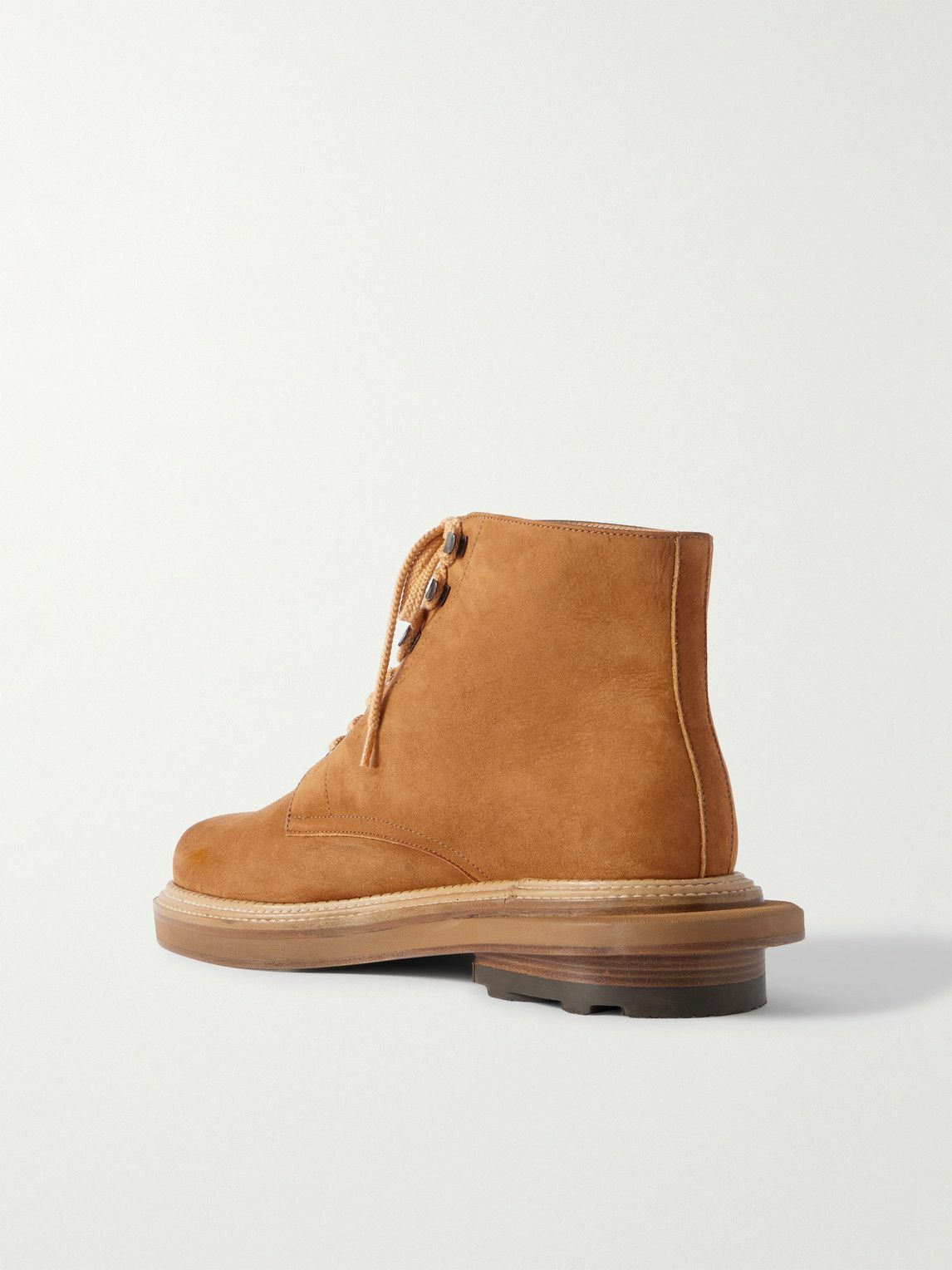 J.M. Weston - Sacai Suede Boots - Brown