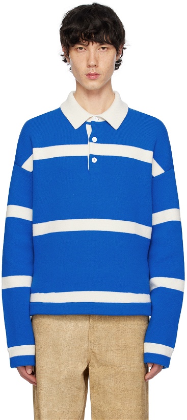 Photo: JW Anderson Blue Structured Polo