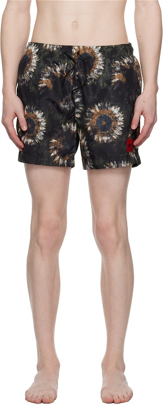 Photo: Hugo Black Printed Swim Shorts