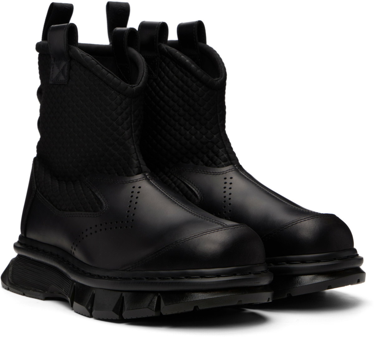 Dr. Martens Black Qubist Rigger Boots