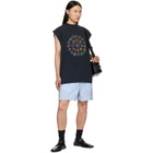 Balenciaga Black Spiral Crest T-Shirt