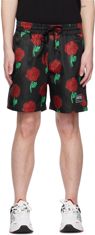 Photo: Versace Jeans Couture Black Printed Shorts