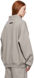 Fear of God ESSENTIALS Grey Pullover Mockneck Sweatshirt
