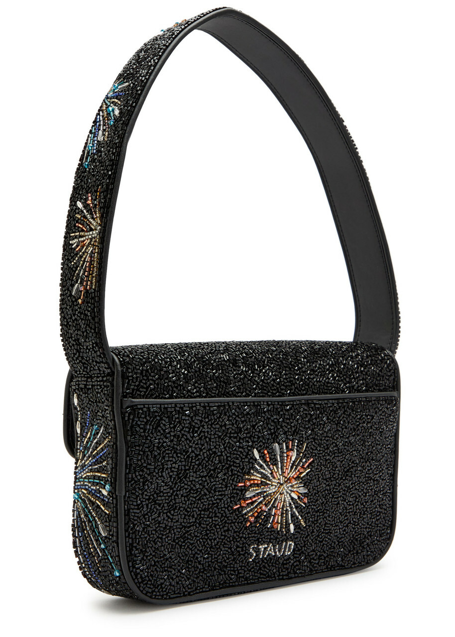 Staud Tommy Firework Beaded Shoulder bag - Black - One Size
