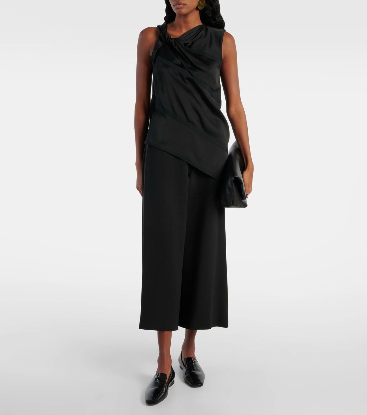 Fforme Pat high-rise crêpe culottes